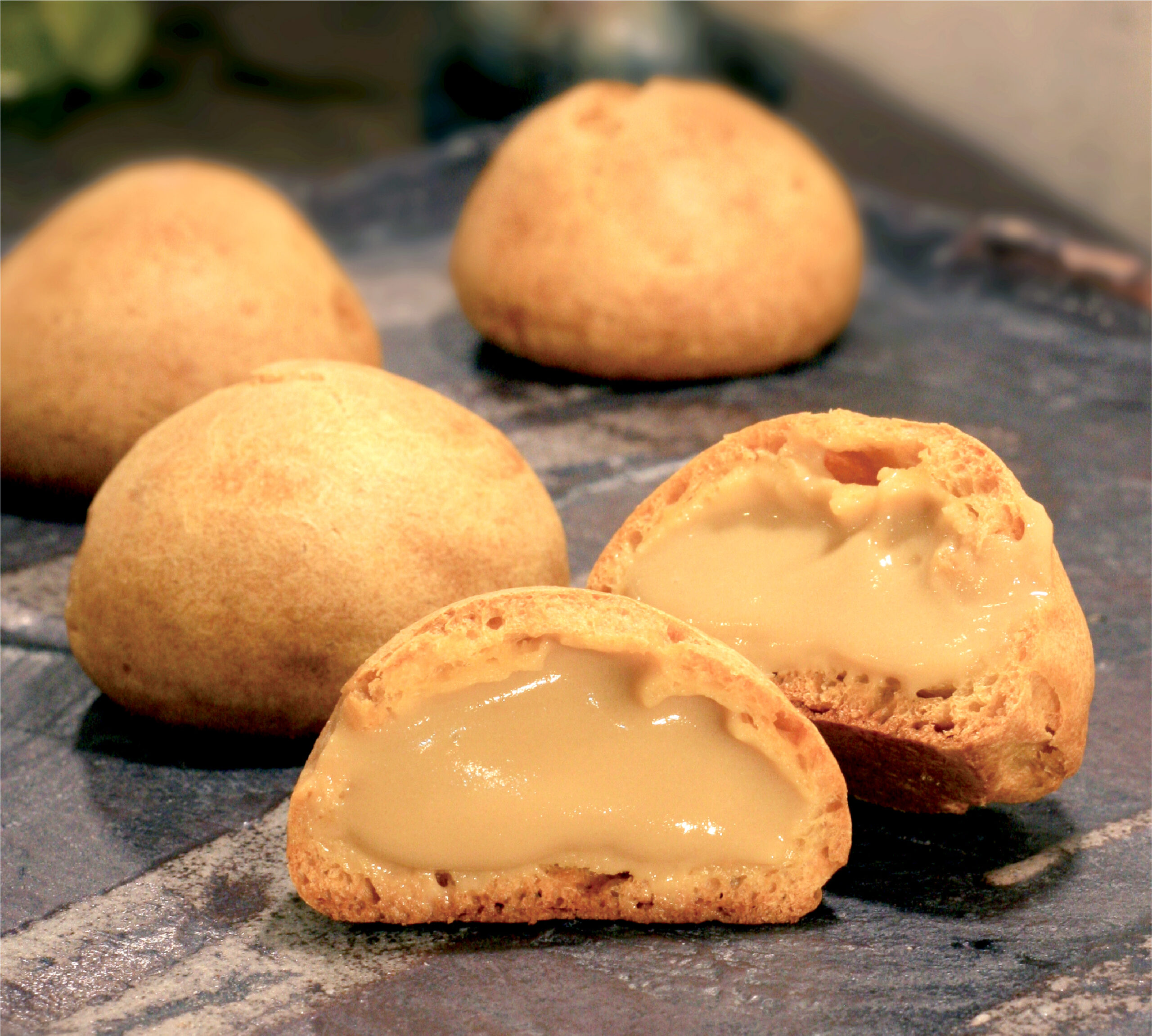 日本唯一の玄米シュークリーム「おやじのたまごループさんご提供」